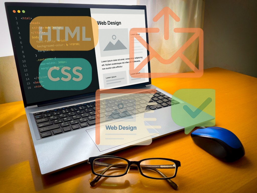 コードとWebデザイン、フォーム連携のイメージ